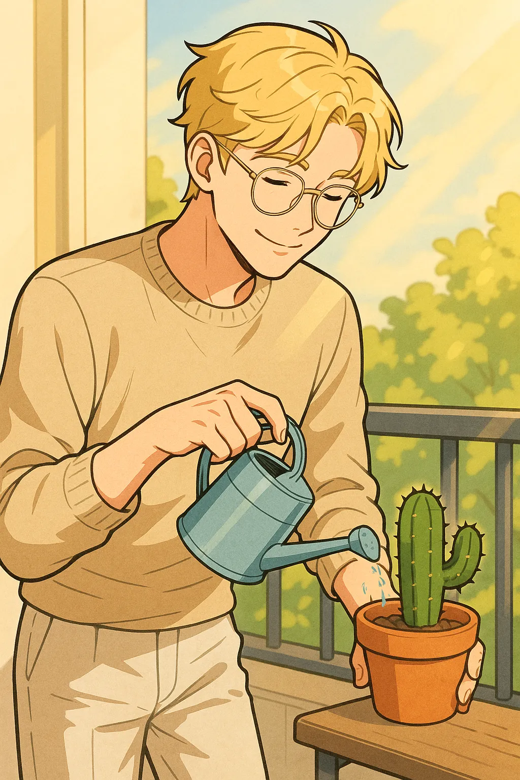 테토에겐 테스트 결과 에겐남 캐릭터 일러스트