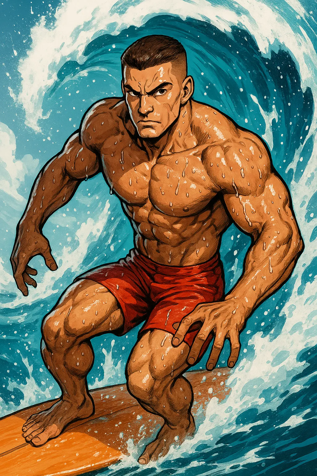 테토에겐 테스트 결과 테토남 캐릭터 일러스트