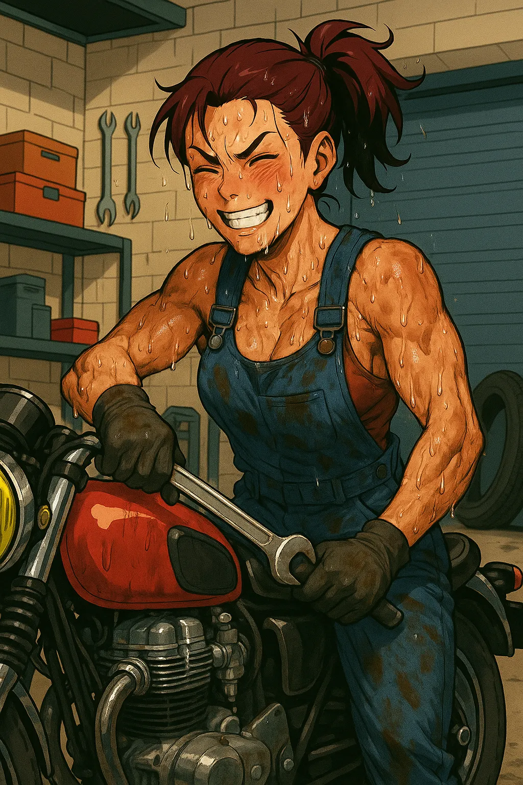 테토에겐 테스트 결과 테토녀 캐릭터 일러스트